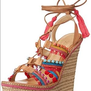 SCHUTZ LACE UP WEDGES
